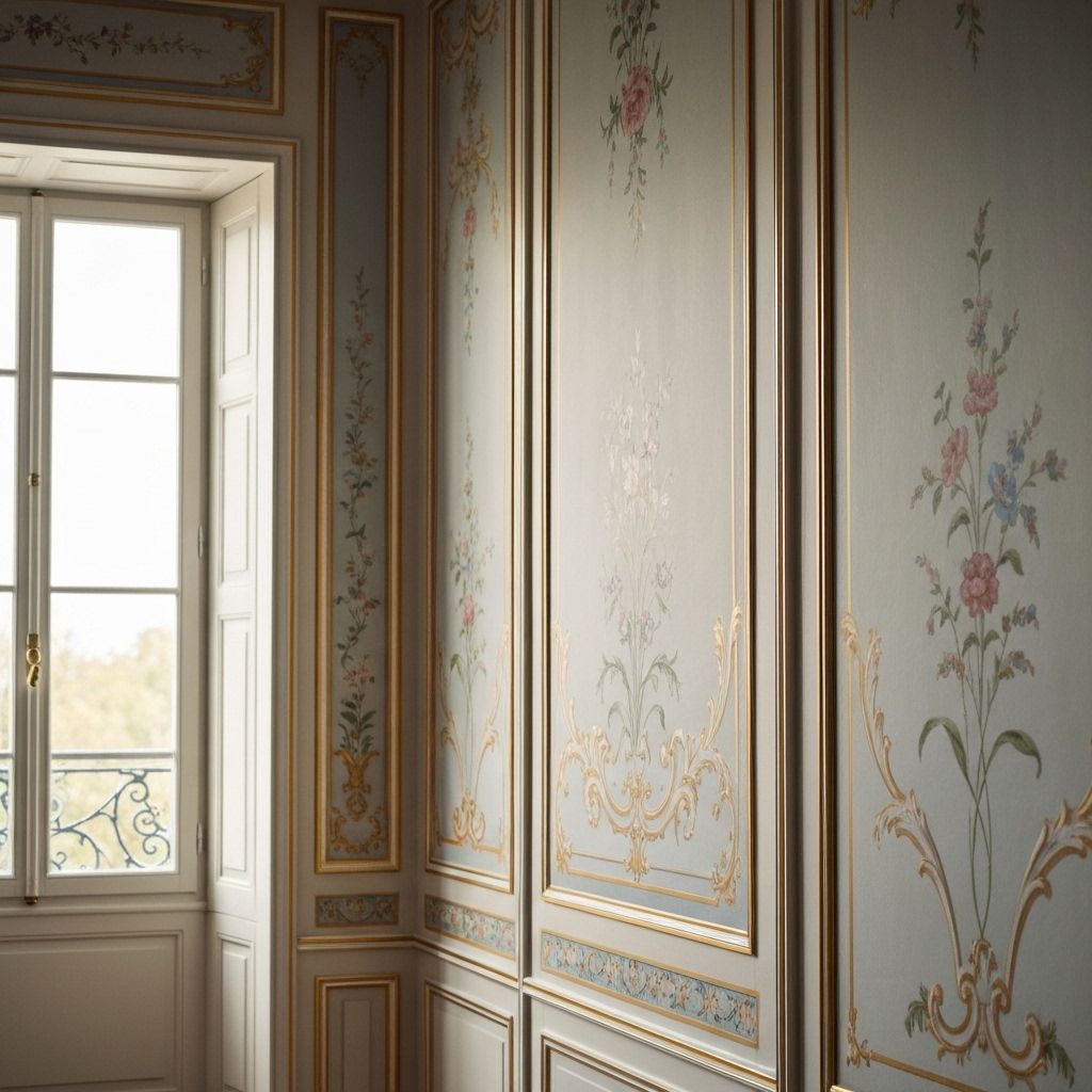 Intérieur luxueux peint